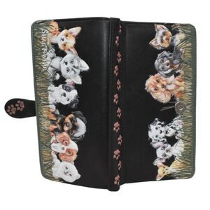 Charming Black Animal Print Wallet by